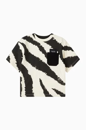 Zebra Print T-Shirt in Cotton