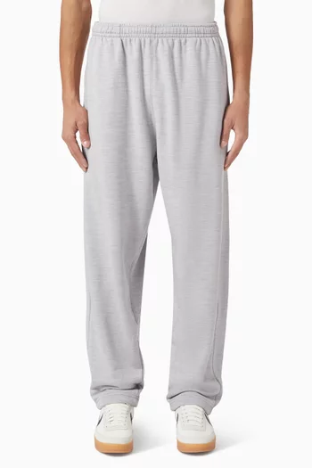 بنطال رياضي كلاسيكي بحواف مفتوحة صوف