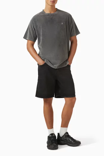 Metal Initial R T-shirt in Cotton