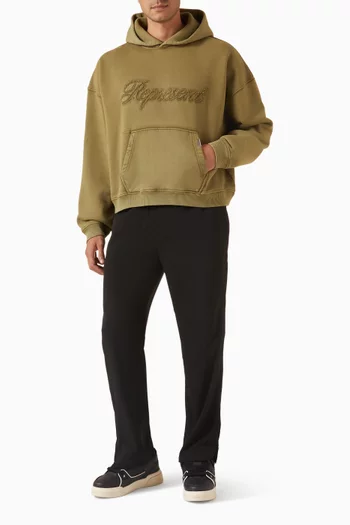 Rep Reverse Applique Hoodie in Cotton-fleece