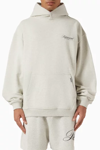 Owners’ Club Script Hoodie in Cotton