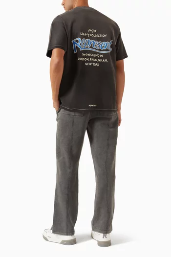 تي شيرت بشعار الماركة قطن