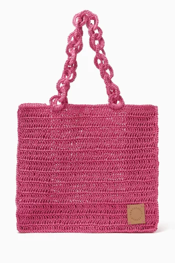 Chain Tote Bag in Paper Yarn