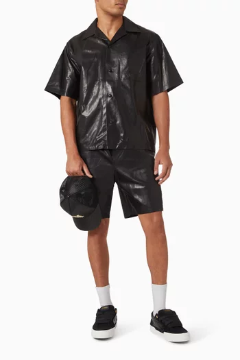 MA Carpenter Shorts in Leather