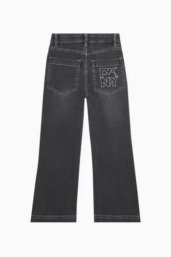 بنطال جينز بحلى قطن