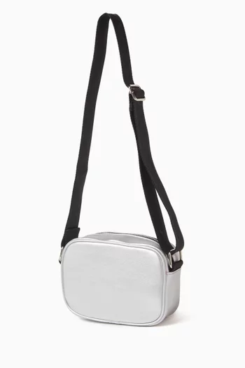 Logo Crossbody Bag in Faux Leather