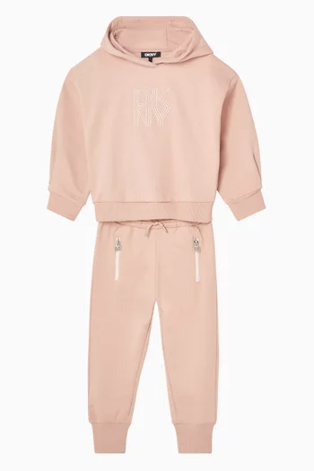 Embroidered Logo Hoodie in Cotton