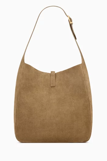 Large Le 5 À 7 Bag in Suede