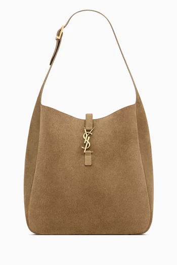Large Le 5 À 7 Bag in Suede
