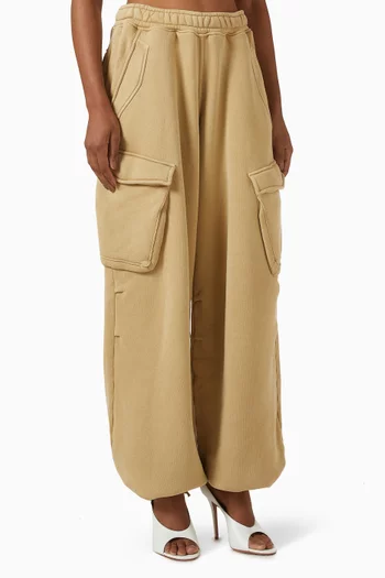 Initial Cargo Sweatpants in Cotton Fleece