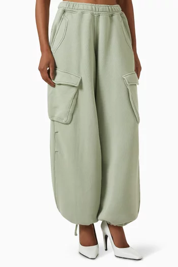 Initial Cargo Sweatpants in Cotton Fleece