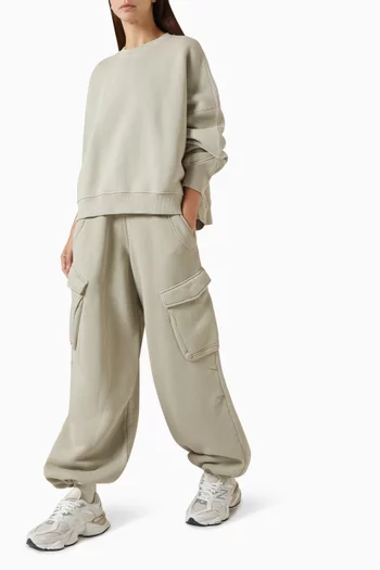 Initial Cargo Sweatpants in Cotton Fleece