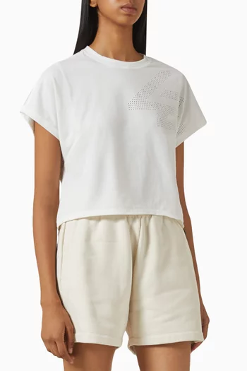 247 Perforated Crop Training T-shirt