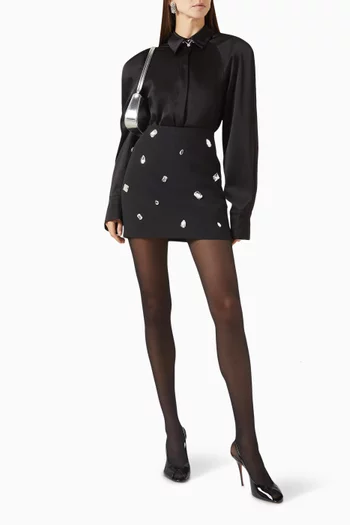 Oversized Shirt in Satin