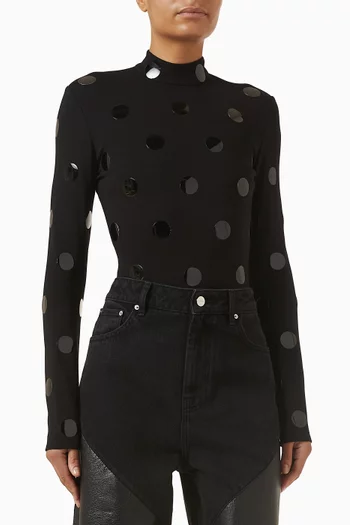 Polka-dot Hotfix Bodysuit
