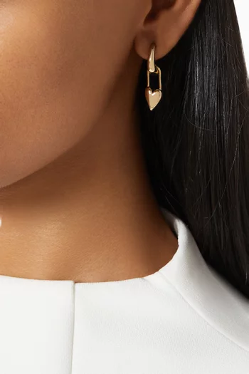 Mini Loff Earrings in 18kt Gold-plated Metal