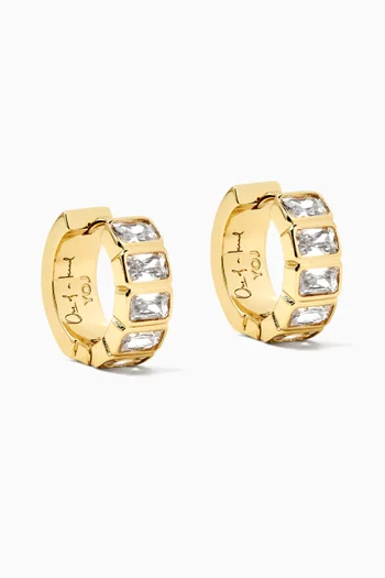 Mini Kwarlo Earrings in 18kt Gold-plated Metal