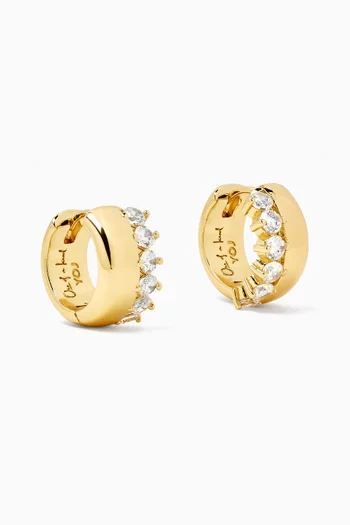 Mini Corlo Earrings in 18kt Gold-plated Metal