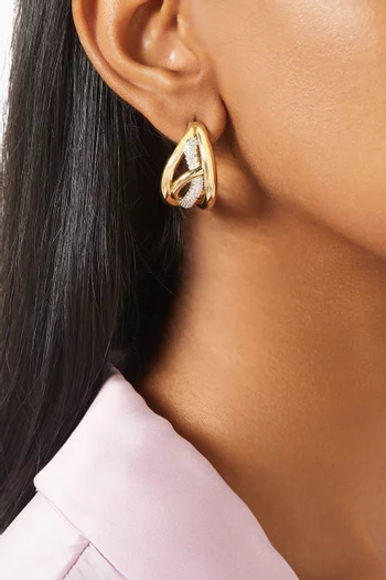 Barel Earrings in 18kt Gold-plated Metal