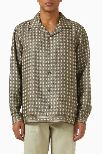 Moneto Printed Shirt in Tencel™ Lyocell
