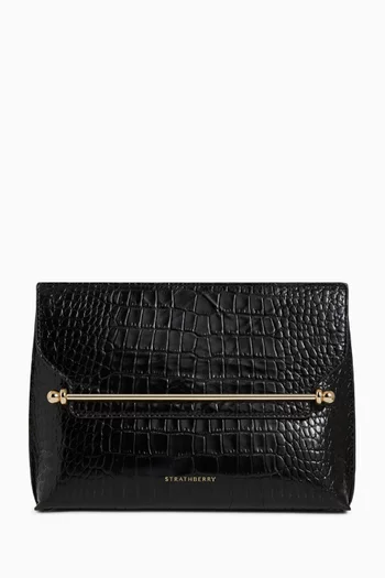 حقيبة كروس وكلاتش ستايلست جلد بنقشة جلد التمساح