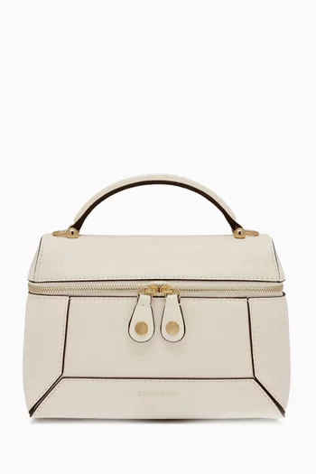 حقيبة مستحضرات تجميل موزاييك جلد