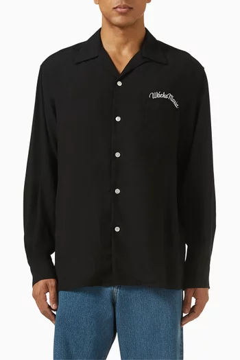 50s Embroidered Shirt in Tencel