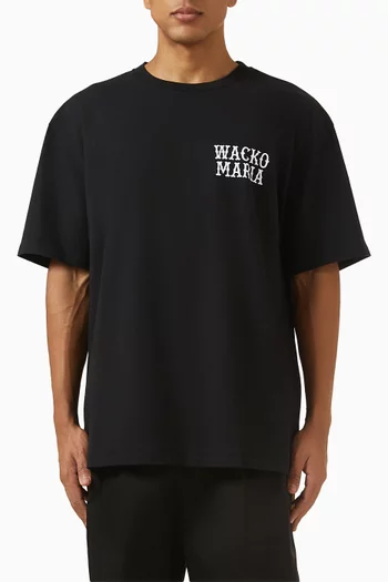 Washed Crewneck T-shirt in Cotton