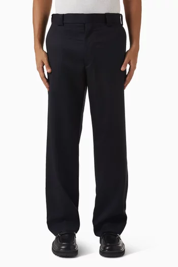 D Slacks Pants in Wool Gabardine