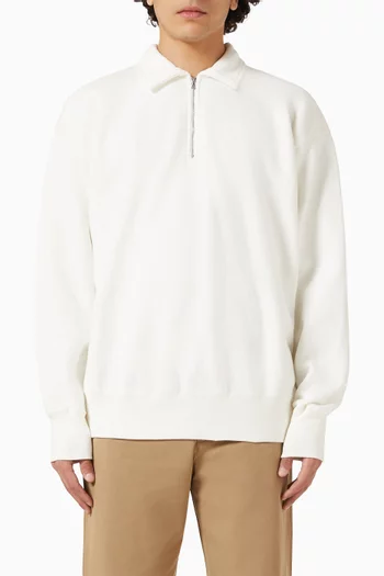 Half Zip Sweater in Cotton