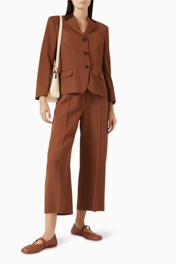 Cropped Pants in Wool