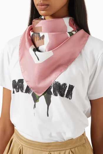 Logo Graphic-print Scarf