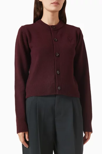 Knit Cardigan in Wool Blend