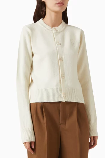 Knit Cardigan in Wool Blend