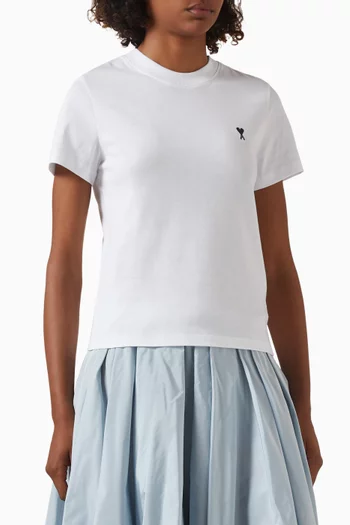 Cropped Ami De Coeur T-shirt in Cotton