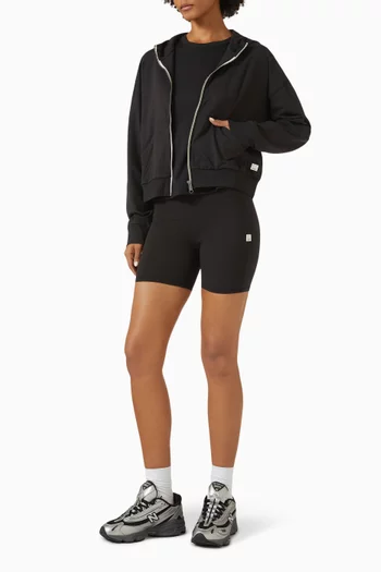 شورت بايكر يومي قماش بريذ إنترلوك