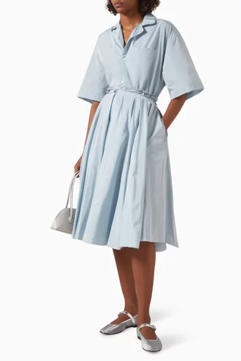 تنورة كورولا متوسطة الطول قماش تفتا