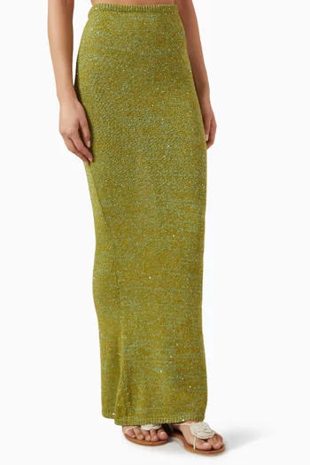 Carolina Sequin-embellished Skirt