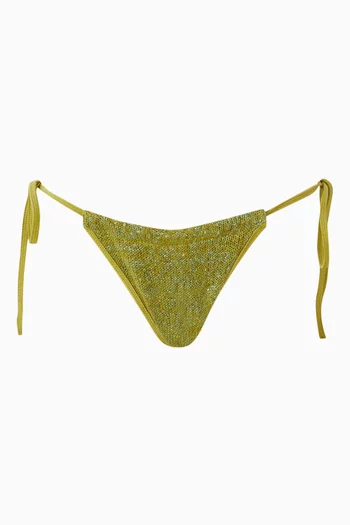 Lio Sequin-embellished Bikini Briefs