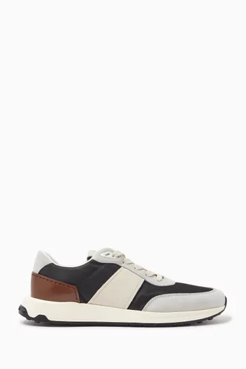 Sneakers in Suede & Knit