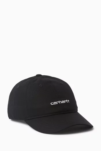 Canvas Script Cap in Cotton