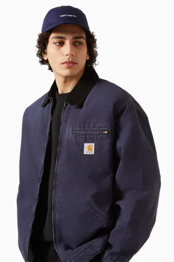 كاب بطبعة قنب بحروف شعار الماركة قطن