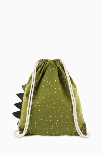 Mr. Dino Drawstring Bag
