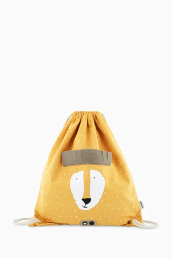 Mr. Lion Drawstring Bag