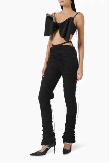 Tulle Ruched Pants