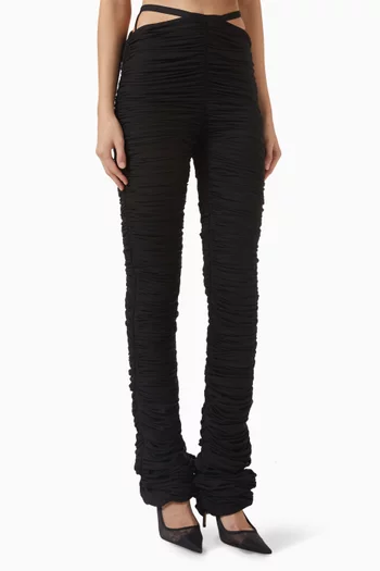 Tulle Ruched Pants