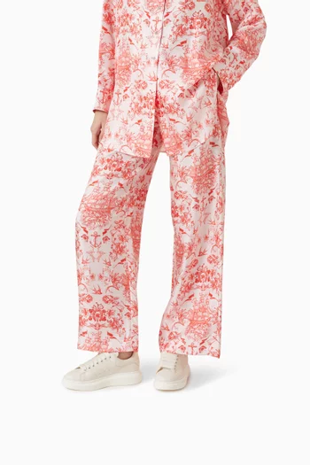 Oversized Sneakers in Grainy Leather