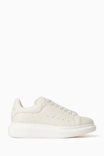 Oversized Sneakers in Grainy Leather