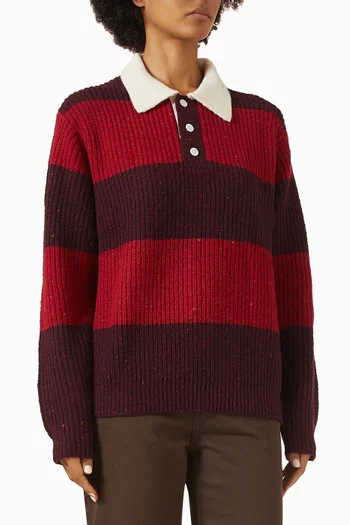 سترة رغبي بنسيج سميك للجنسين