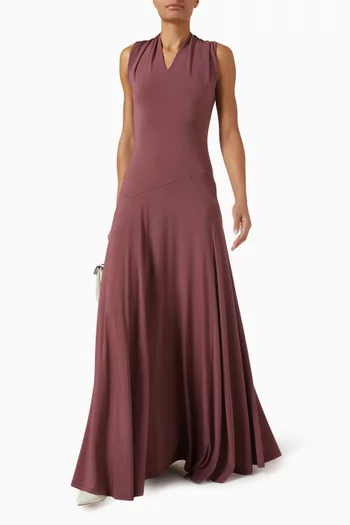 Vina Maxi Dress in Crepe